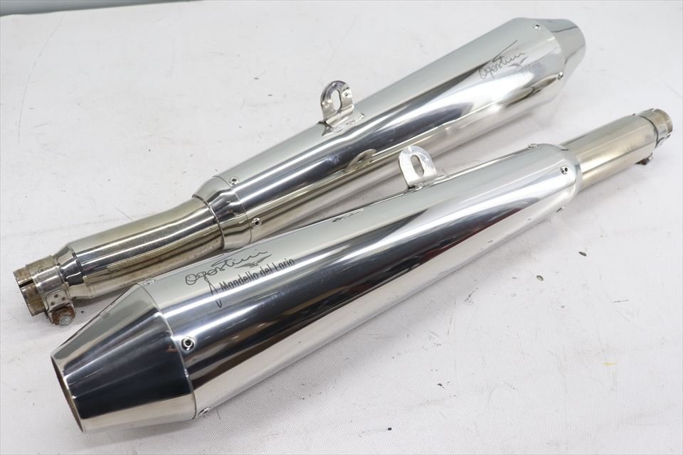 324533 モトグッチ モトグッツィ V7 アゴスティーニ スリップオン サイレンサー マフラー リバースコーン テーパー ステンレス(モト ...