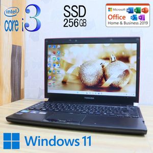 ☆美品 高性能i3！新品SSD256GB☆Dynabook R730 Core i3-380M Win11