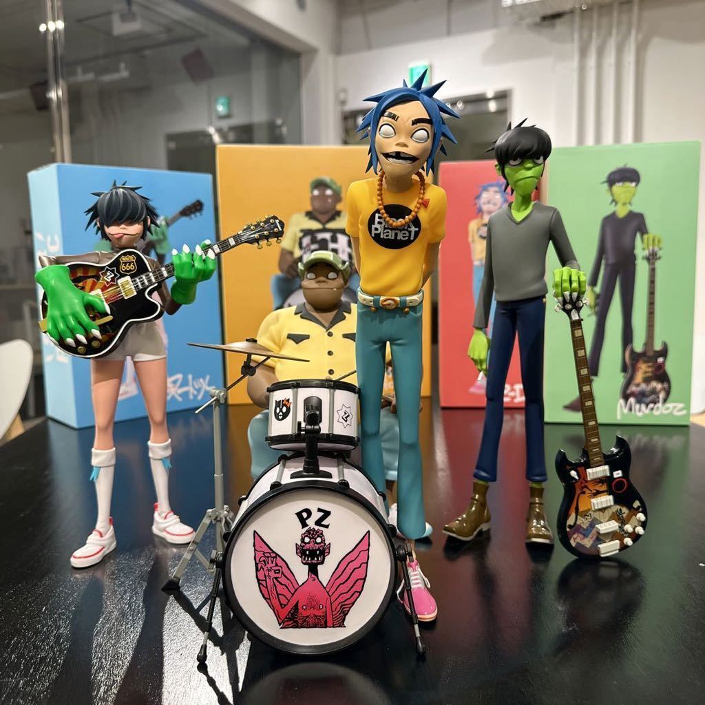 Gorillaz Kidrobot figureゴリラズ フィギュア 4体セット Gorillaz ゴリラズ Set - Band Red フィギュア kidrobot Superplastic