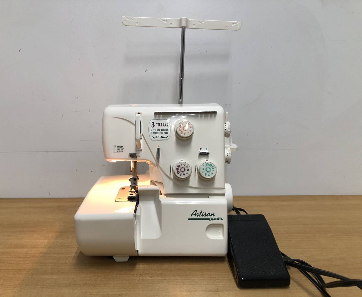 94）ジューキ　JUKI　Artisan　370D/788型　3THREAD　ロックミシン　通電OK