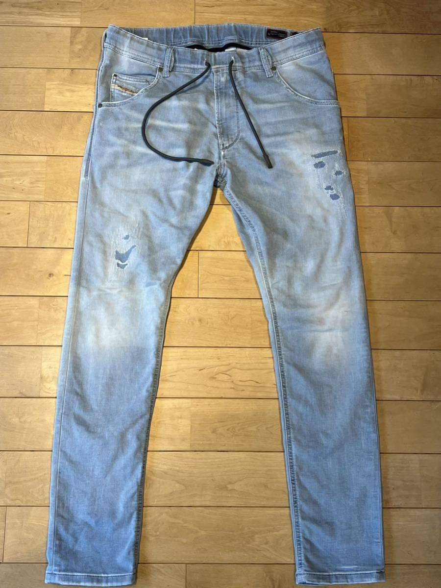 美品 ディーゼル DIESEL ジョグジーンズ KROOLEY W30デニムパンツ 