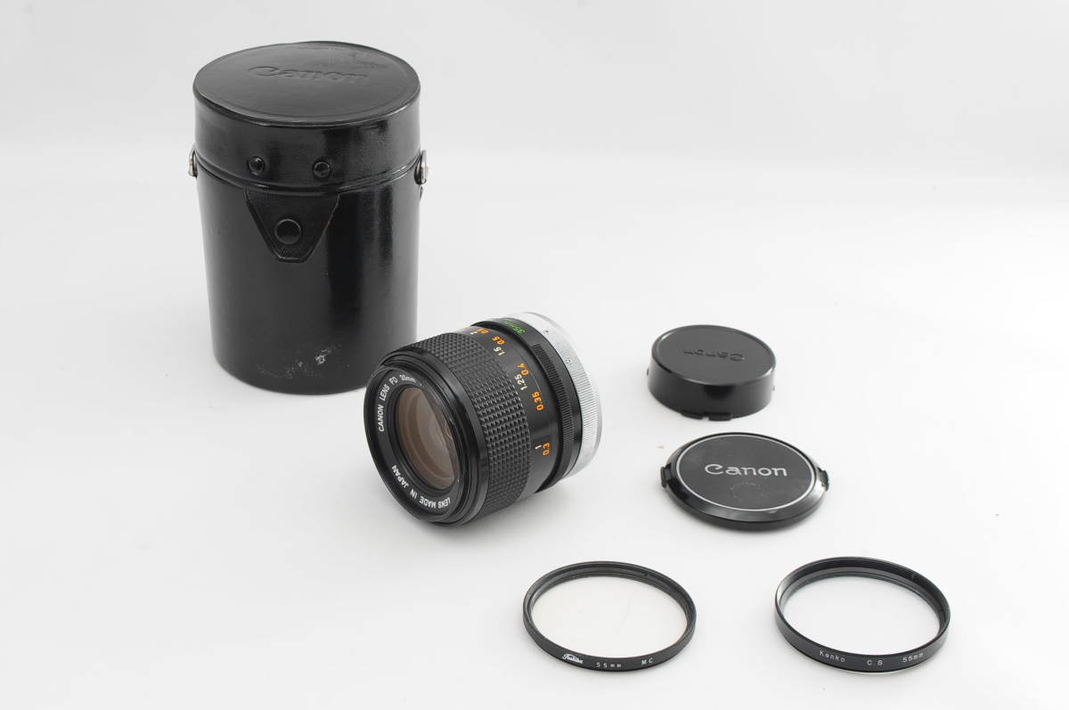 ★希少な〇マーク★ Canon キヤノン LENS FD 35mm 1:2 S.S.C. 単焦点レンズ 凹レンズ 美品 付属品満載！ 細かく検品しております！