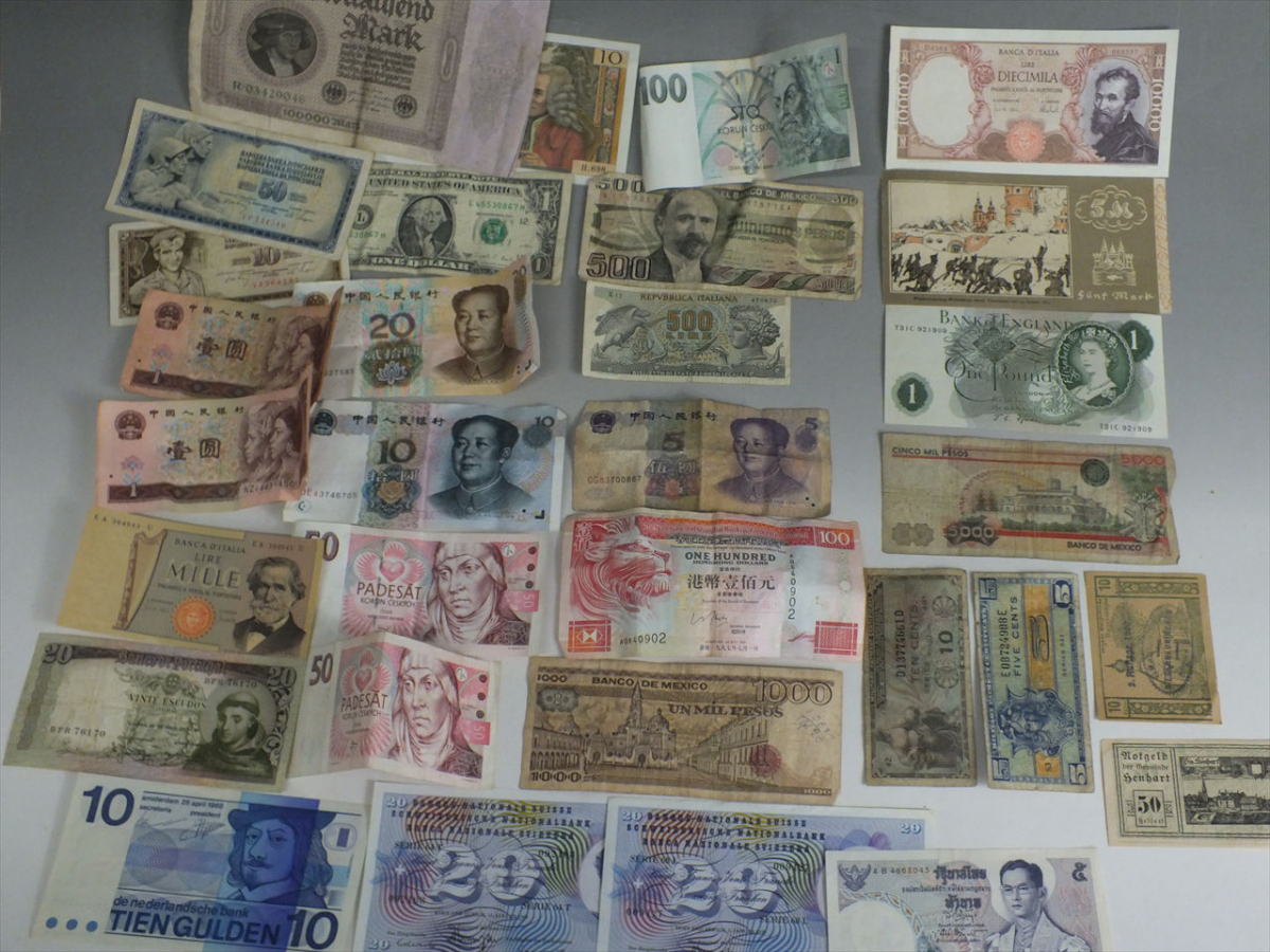 外国紙幣 色々おまとめ アメリカ 中国etc 画像参照