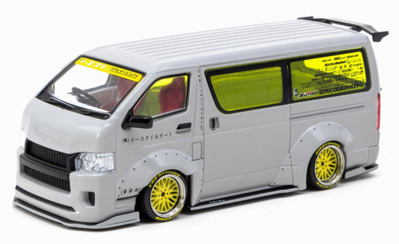 送料無料【即決新品】1/43 ターマックワーク トヨタ ハイエース ワイドボディ グレー Tarmac Works T43-024-GR Toyota Hiace Widebody Grey