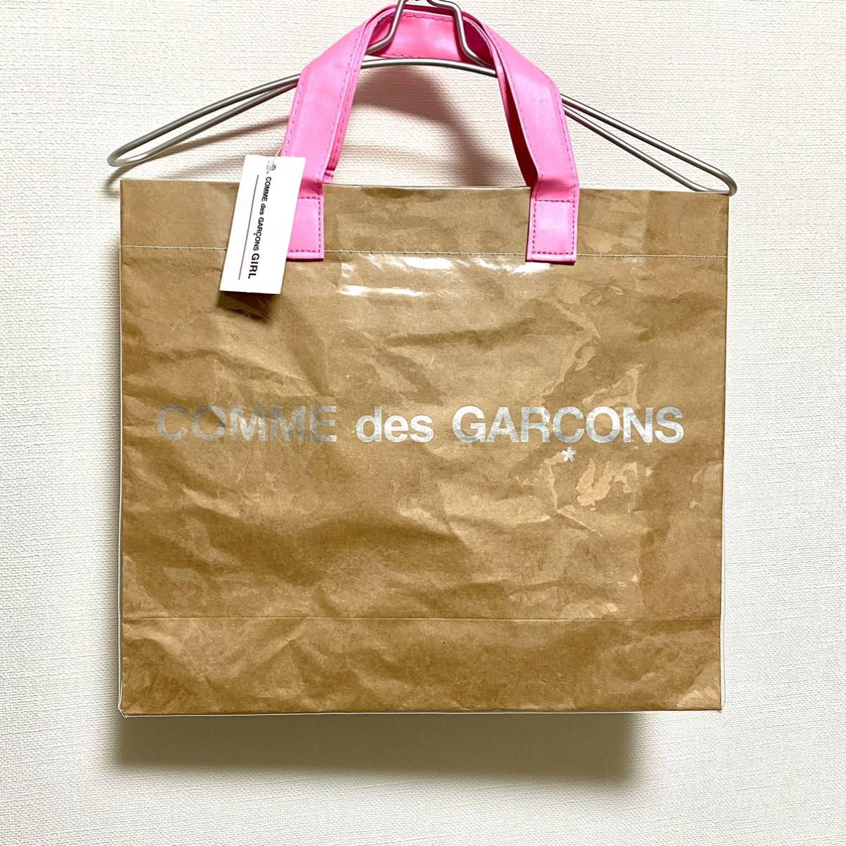 1円スタート】COMME des GARCONS GIRL PVCトートバッグ 渋谷パルコ 