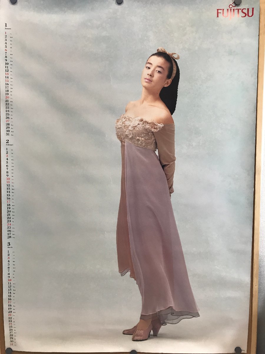 B1ポスター FUJITSU 宮沢りえ カレンダー 1~3月 ＜73×102cm＞ 女優