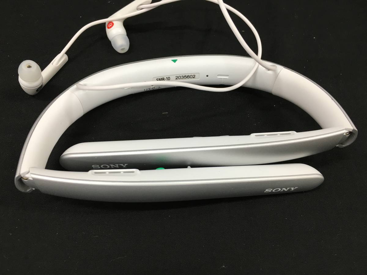 GII2-180【通電確認済】SONY 首かけ集音器 SMR-10 白（ホワイト） ソニー