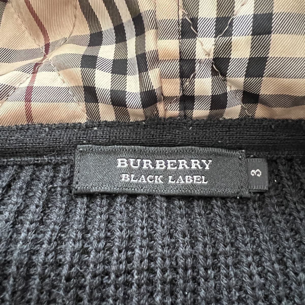229バーバリーブラックレーベル セーター Burberry ノバチェック 