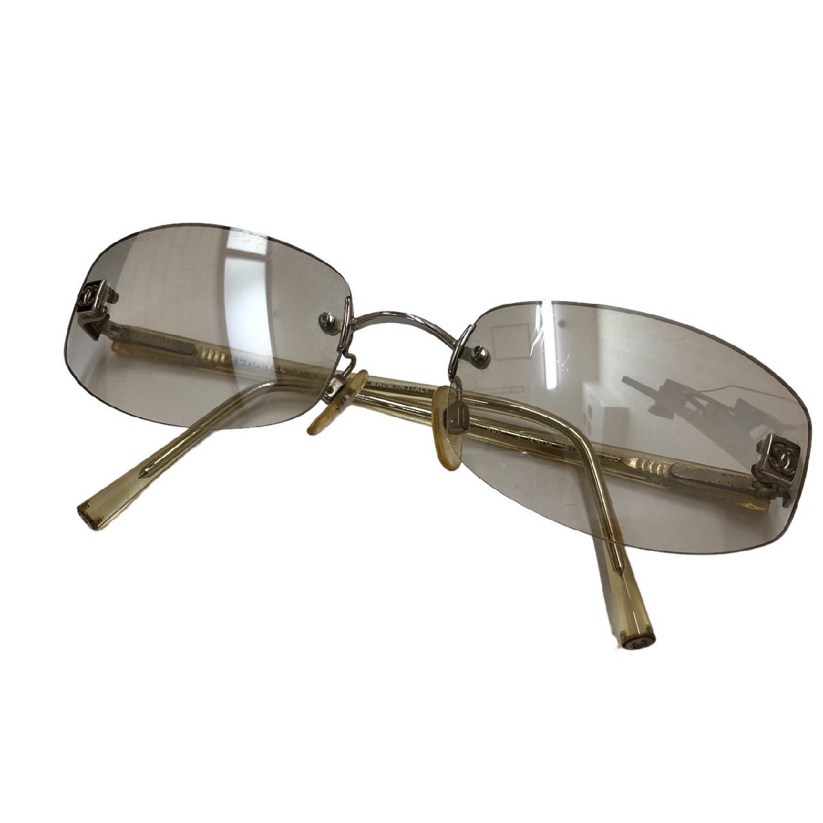 CHANEL シャネル ココマーク 57□18 13 4067 c127/11 サングラス フチ  