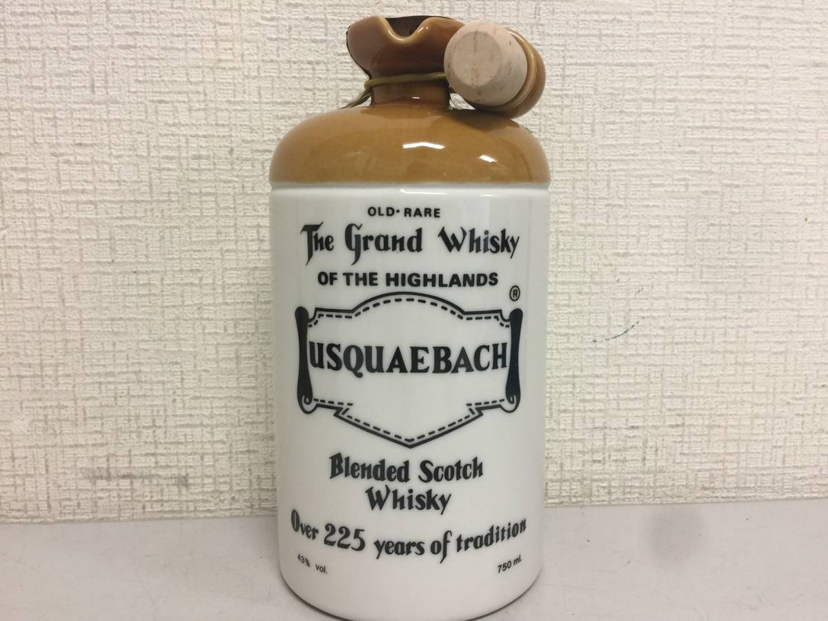 古酒 USQUAEBACH ウシュクベ スコッチウイスキー 未開栓 陶器ボトル 重