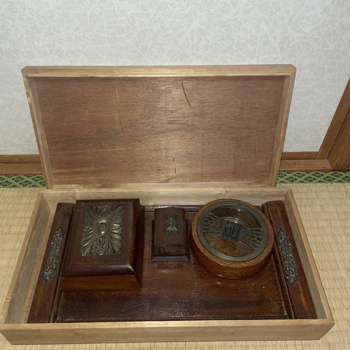 卓上灰皿セット　タバコ　昭和レトロ　アンティーク