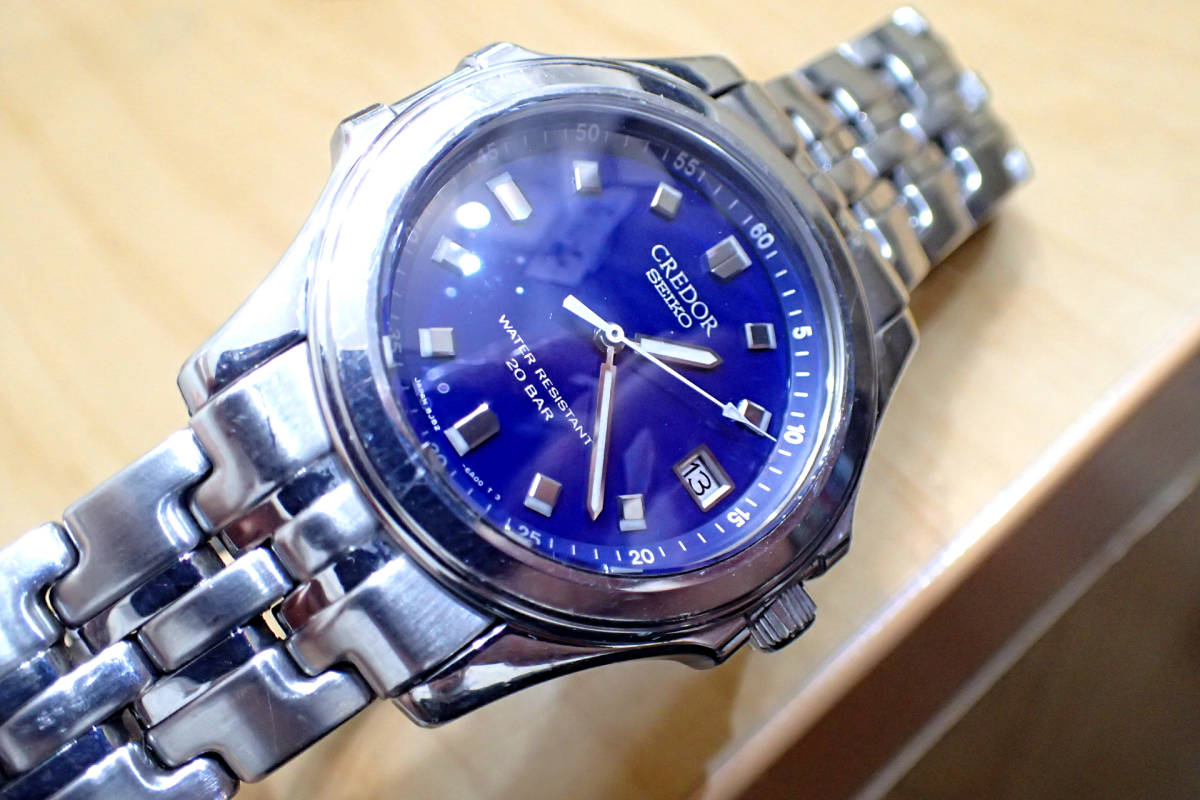 セイコー SEIKO 8J82-6A00 クレドール パシフィーク デイト クォーツ 