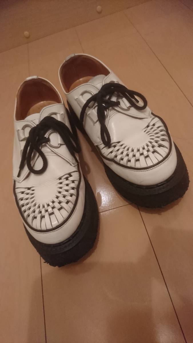 GEORGE COX 3588 ギブソン ラバーソール ホワイト UK7 ジョージコックス