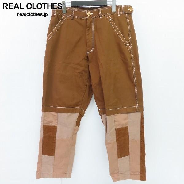 COMME des GARCONS SHIRT/コムデギャルソン 再構築 パッチワーク切替 ワークパンツ W24132 XS /060