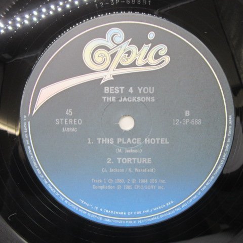 帯付/シュリンク付】The Jacksons(ジャクソンズ)「Best 4 You」LP（12