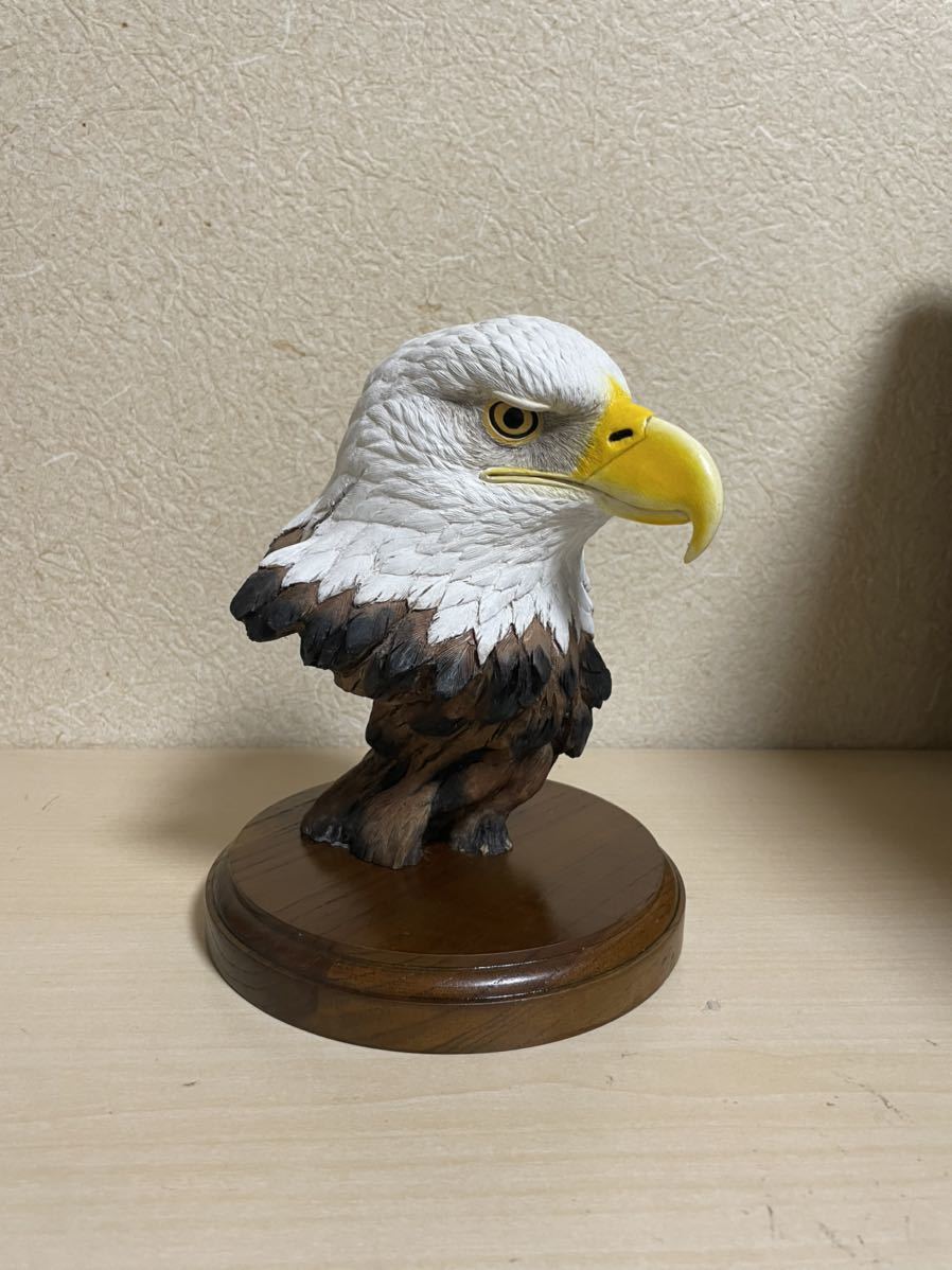 狩りをするイーグル 鷲ワシ鷹タカインテリア置物彫刻オブジェ雑貨鳥の