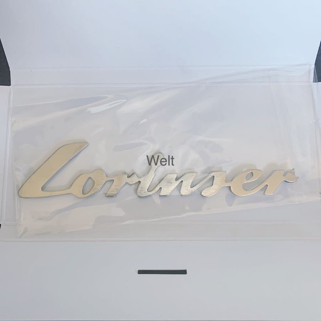 本物 Lorinser 純正品 リア エンブレム ロリンザー トランク W221 W216 W220 W215 R230 R231 W176 C117 W211 W212 W204 メルセデスベンツ ロリンザー Lorinser 本物 店 -lorinserロリンザーエンブレムの中古 エンブレムの中古