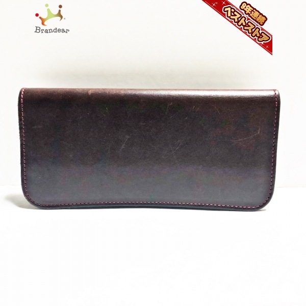 WILDSWANS 長財布 ダークブラウン ワイルドスワンズ WILDSWANS 長財布 - レザー ダークブラウン 財布