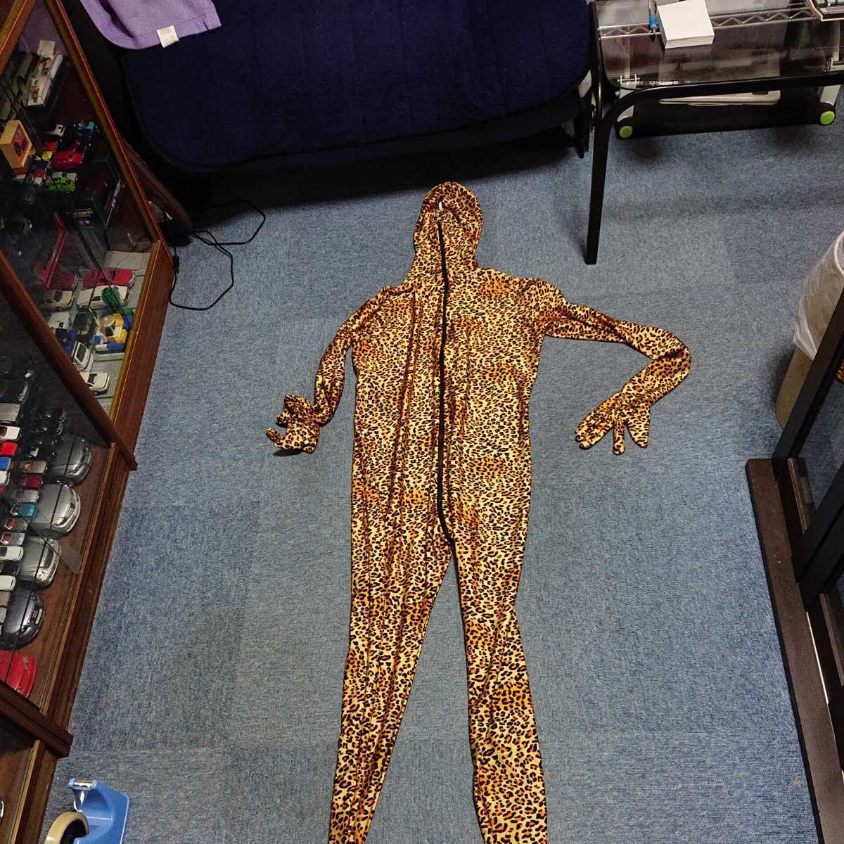 豹柄全身タイツ 男性用 Mサイズ (コスプレ衣装)｜売買された