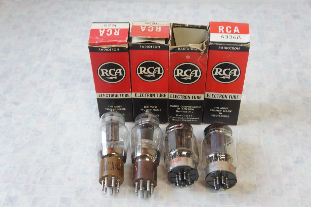KW][S148880]真空管 4本セット RCA1625、RCA1625 VT-136、RCA 7113