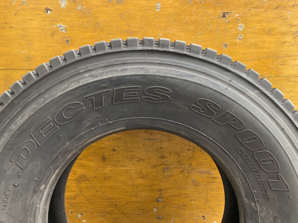 ☆冬用 11R22.5 14P.R. DUNLOP DECTES SP001 ☆1本 DUNLOP 11R22.5 14PR SP710 ゲタ（ラグ）溝 experts