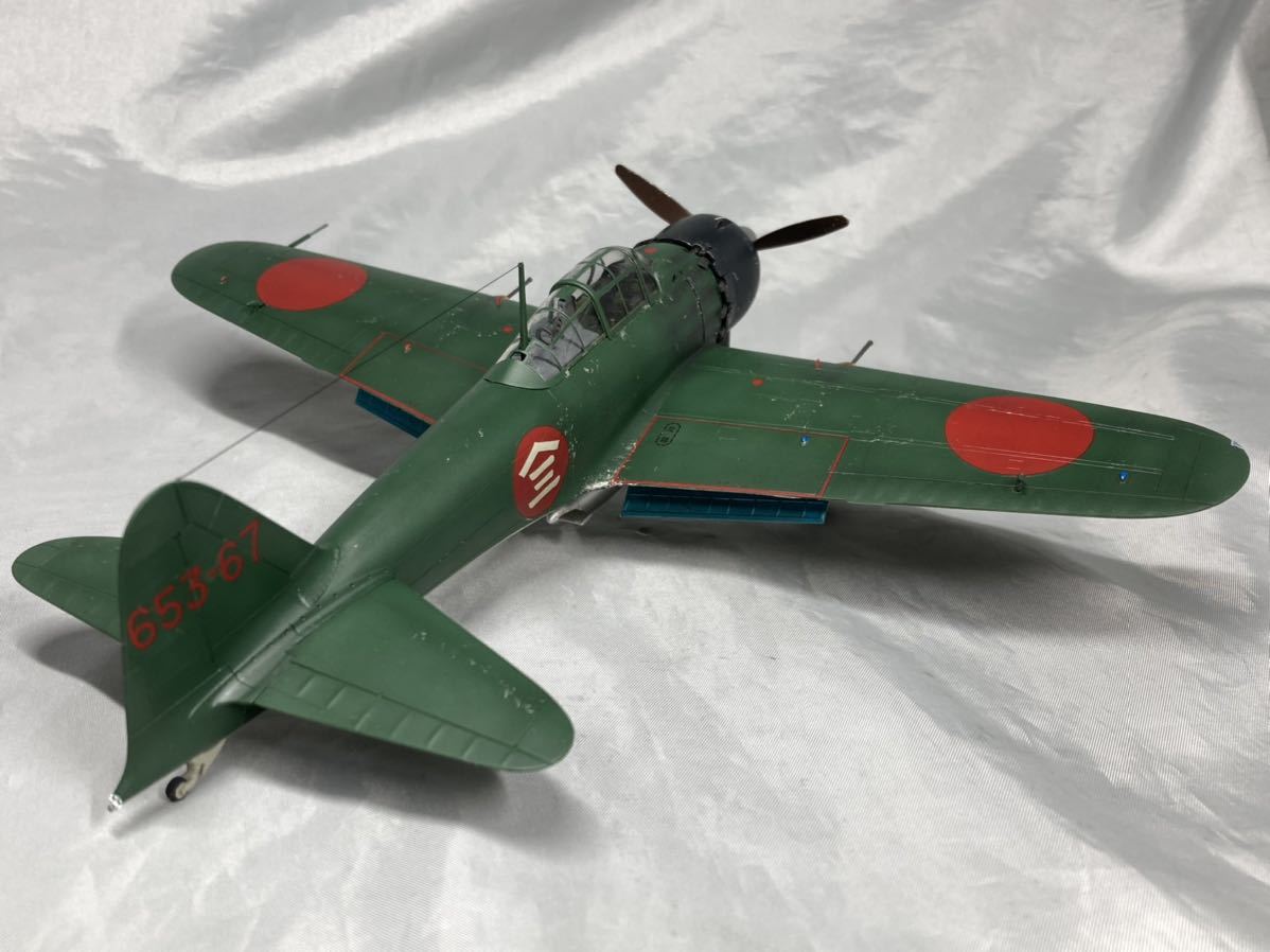 ハセガワ 1/48 日本海軍 零式艦上戦闘機 五二型乙 零戦 A6M5b 完成品