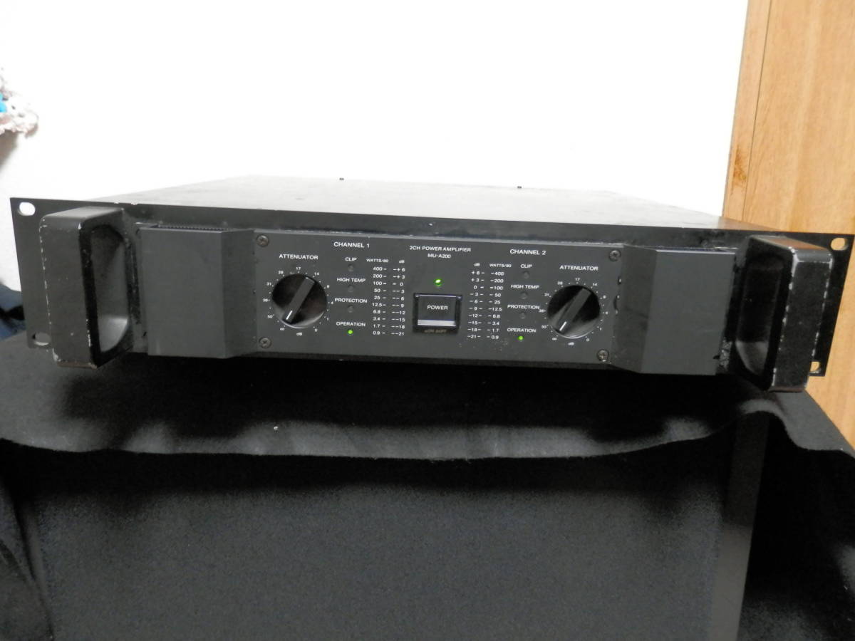 ソニーパワーアンプMU-A200 MU-A200 SONY パワーアンプ 動作品 (MU