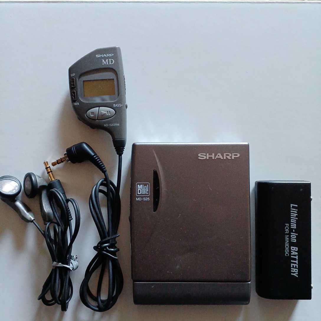 美品　SHARP MDプレーヤー MD-S25-Ｓ　ジャンク　現状品 ☆SHARP☆ MDプレーヤー MD-S25-s 現状品(ジャンク品)④① ☆ 【公式通販】