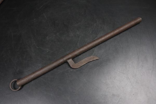 時代武具 珍品 江戸期 仕込十手 鉄地鉤付十手 TK178 十手 江戸時代 時代物