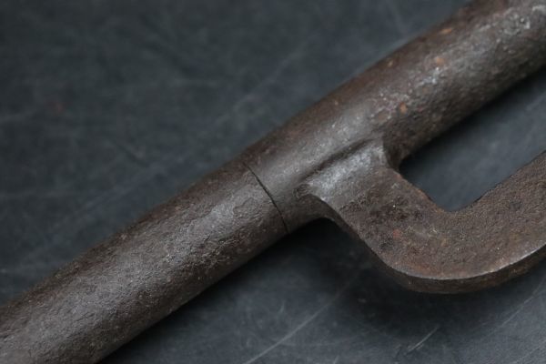 時代武具 珍品 江戸期 仕込十手 鉄地鉤付十手 TK178 十手 江戸時代 時代物