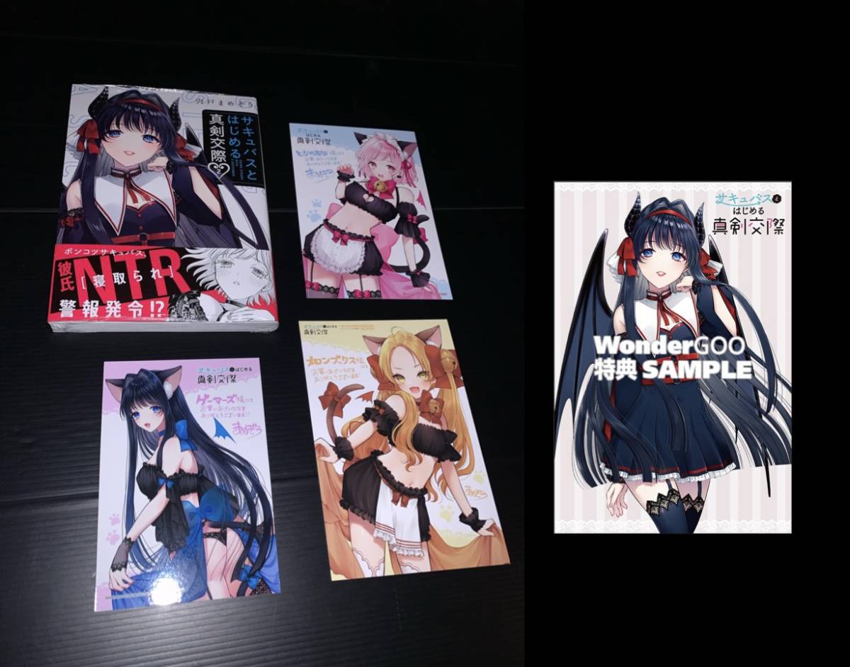 23年2月新刊★サキュバスとはじめる真剣交際　2巻 +4店舗特典 /ゲーマーズメロンブックスとらのあなWonderGOO※書籍付