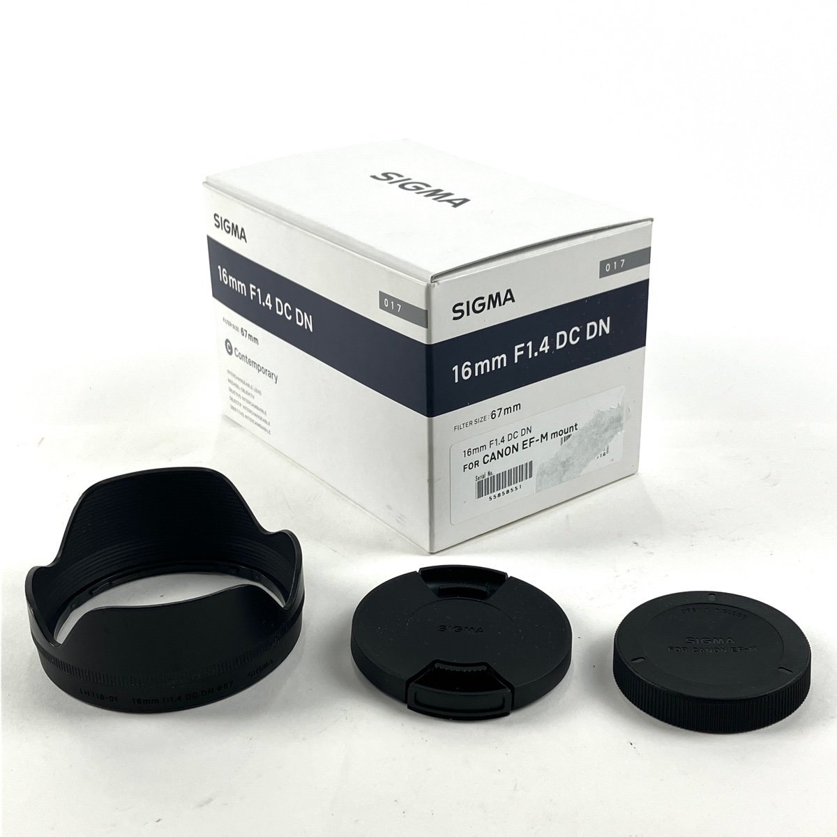 シグマ SIGMA C 16mm F1.4 DC DN (キヤノン EF-M用) 一眼カメラ用（オートフォーカス） 【中古】