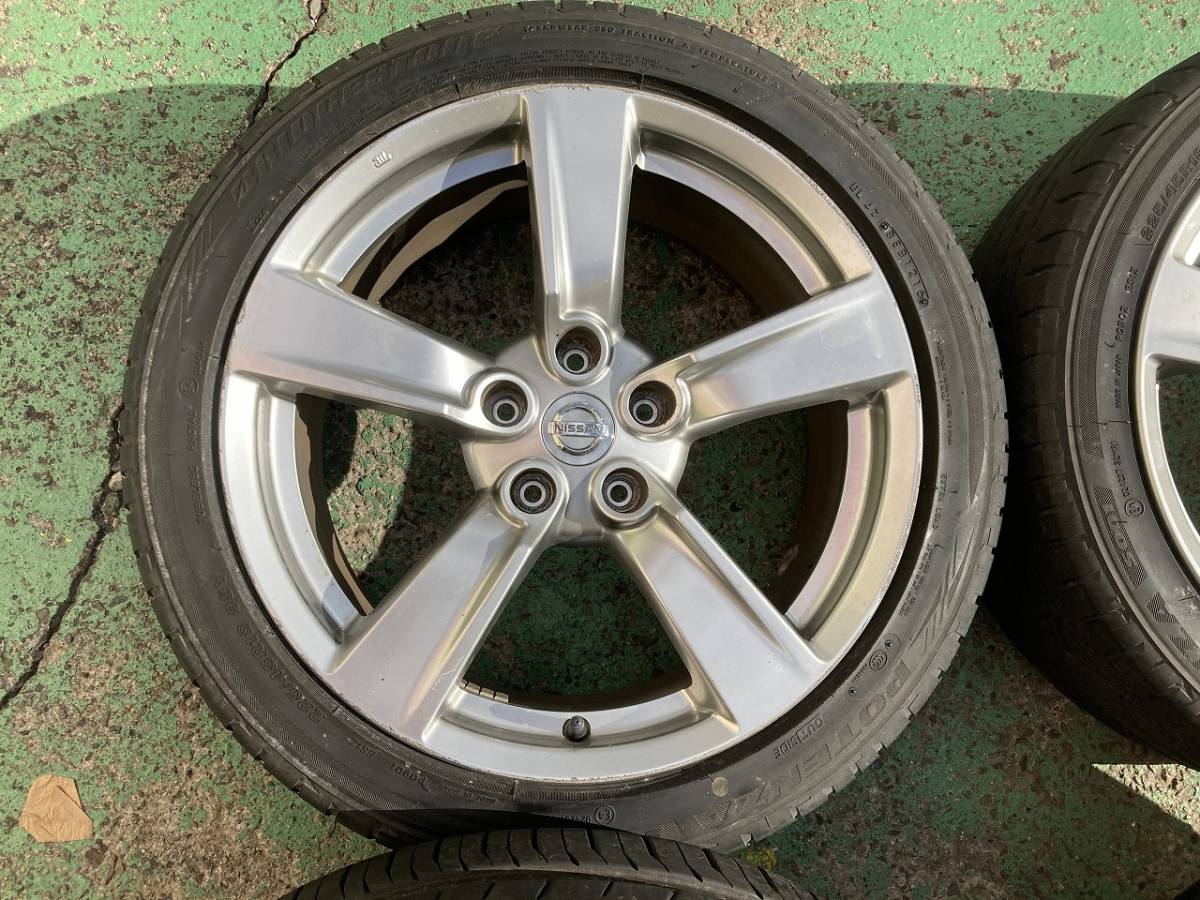 日産 フェアレディZ Z34 純正 ホイールセット 18インチ 8J+43 9J+15 