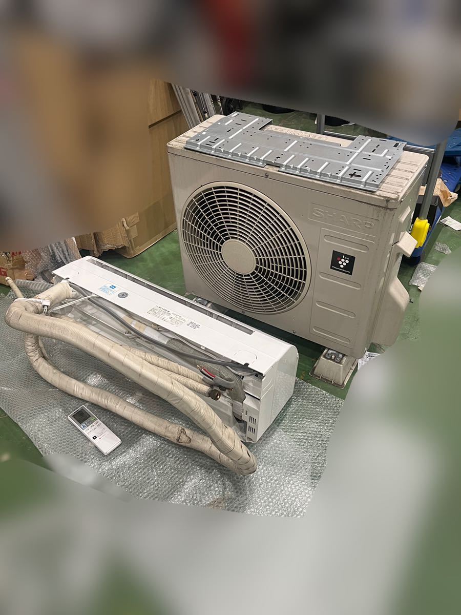 ◆【DD】SHARP シャープ ルームエアコン プラズマクラスター　室内機　AY-L22D-W 室外機　AU-L22DY セパレート型　　2020年製　6〜9畳用