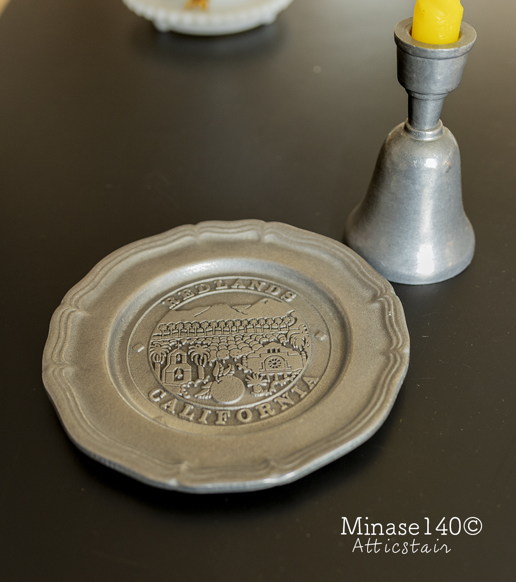 WILTON Pewterピューター 花リム オーバル 大皿 USA製 ②