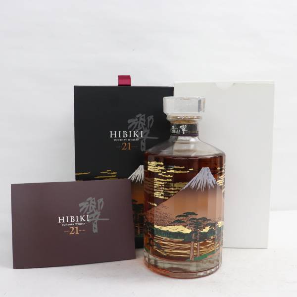 SUNTORY（サントリー）響 21年 意匠ボトル 富士風雲図 43％ 700ml