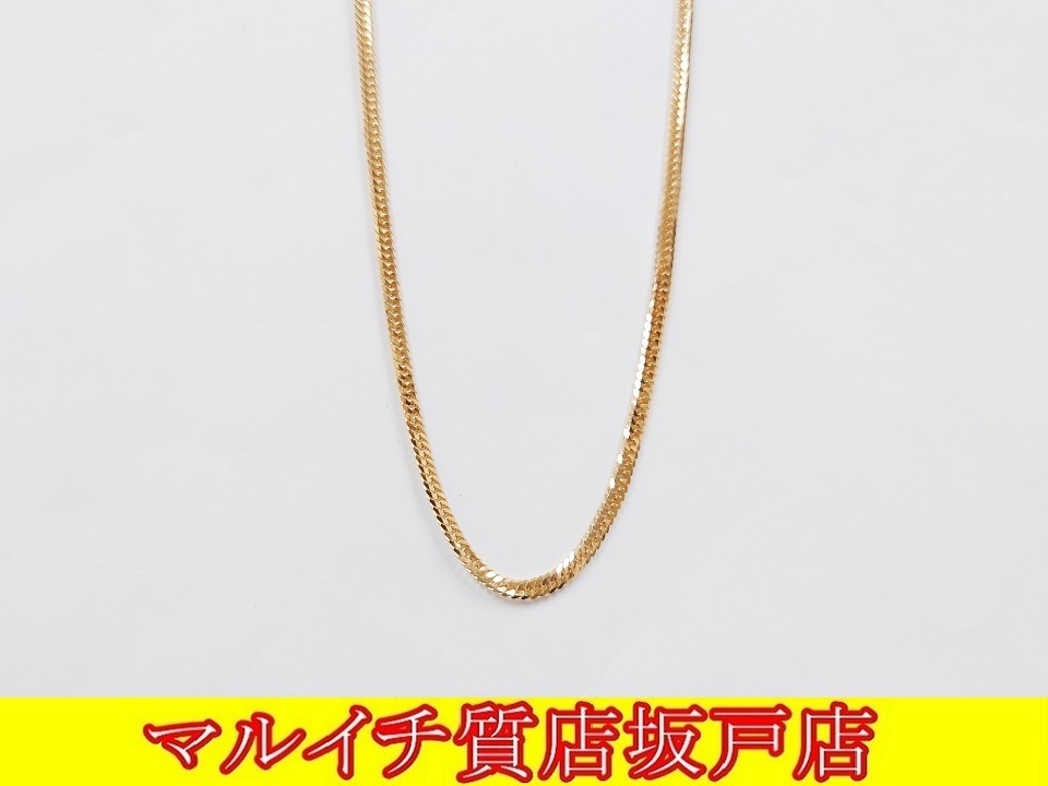 k18イエローゴールド 6面ダブル喜平ネックレス 50cm 10 