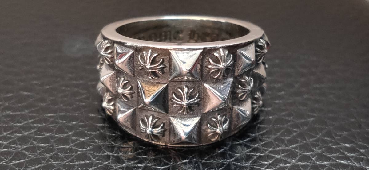 クロムハーツ ピラミッドプラスリング シルバー925 17号 Chrome Hearts