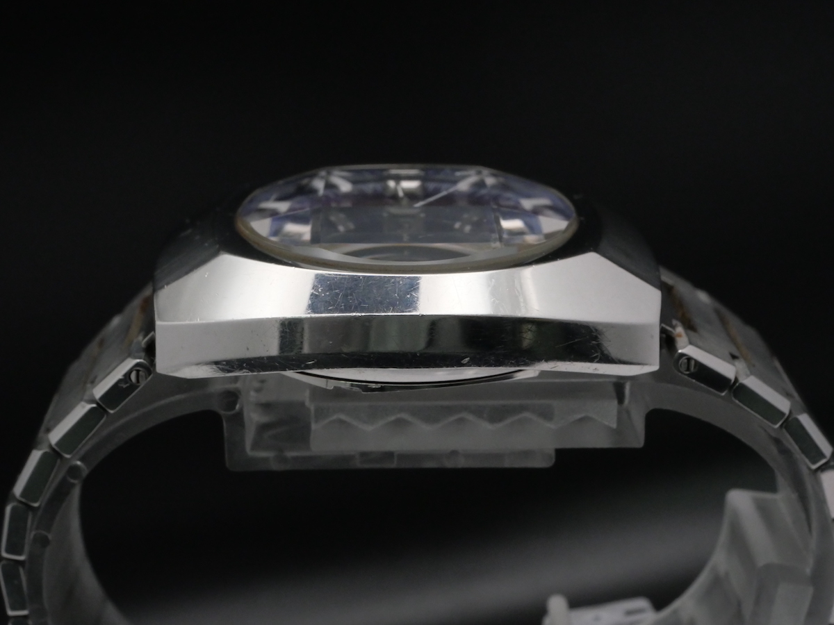 TECHNOS Polaris テクノス ポラリス 9面カットガラス デイト 自動巻き  