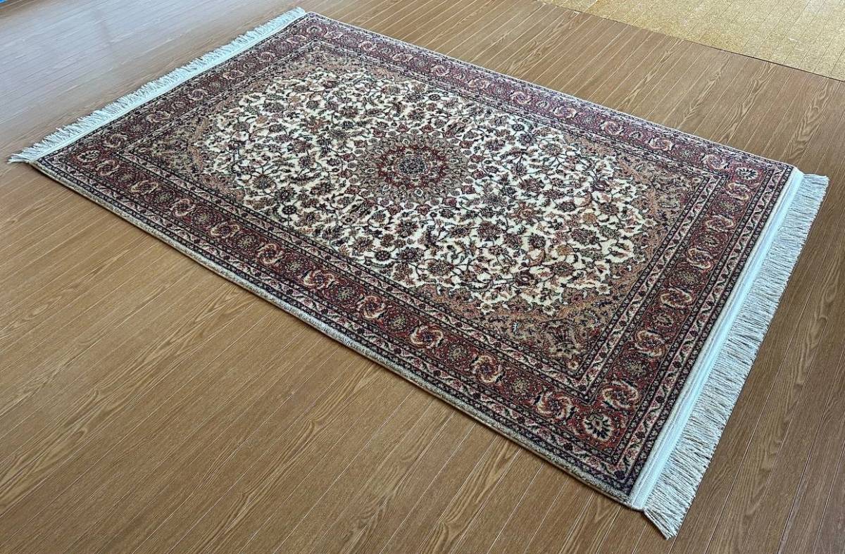 183×121】ウール・機械織り◇トルコ産絨毯・カーペット□2725-21 トルコ製