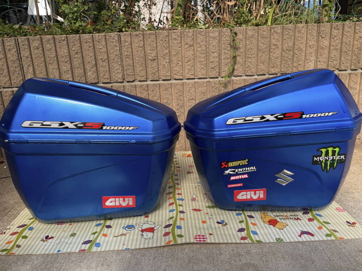 GIVI.E22N,サイドケースSET 左右 スズキ　GSXS 1000F トリトンブルーメタリック自家塗装_3