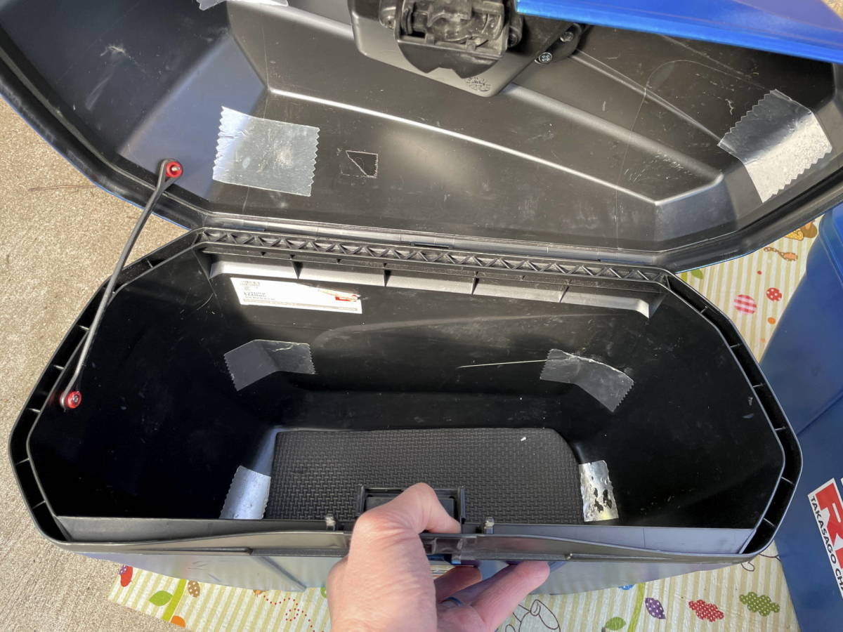 GIVI.E22N,サイドケースSET 左右 スズキ　GSXS 1000F トリトンブルーメタリック自家塗装_9