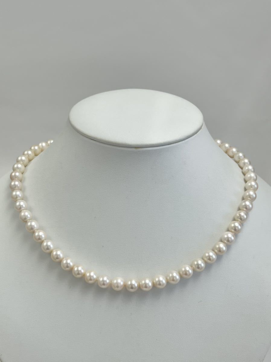 新作入荷，限定SALE アコヤ真珠 あこや パール 本真珠 ネックレス Pearl necklace クラスプ シルバー silver 7.5mm 7.8mm 44cm(アコヤ真珠)｜売買されたオークション情報、yahooの商品情報をアーカイブ公開 - オークファン アコヤ真珠
