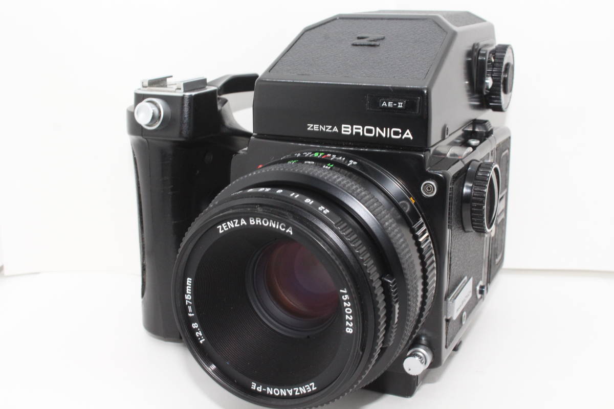 品質保証，低価 ゼンザブロニカ ZENZABRONICA ETR + AE-Ⅱファインダー + ZENZANON-PE 75mm F2.8 L2510＃25300(ブロニカ)｜売買されたオークション情報、yahooの商品情報をアーカイブ公開 - オークファン 中判