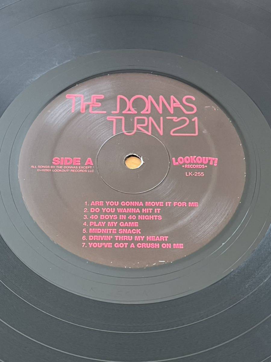 レアUSオリジナル盤【The Donnas - Turn 21】00's Punk Glam Rock Melodic ロンナイ DJ LP_6