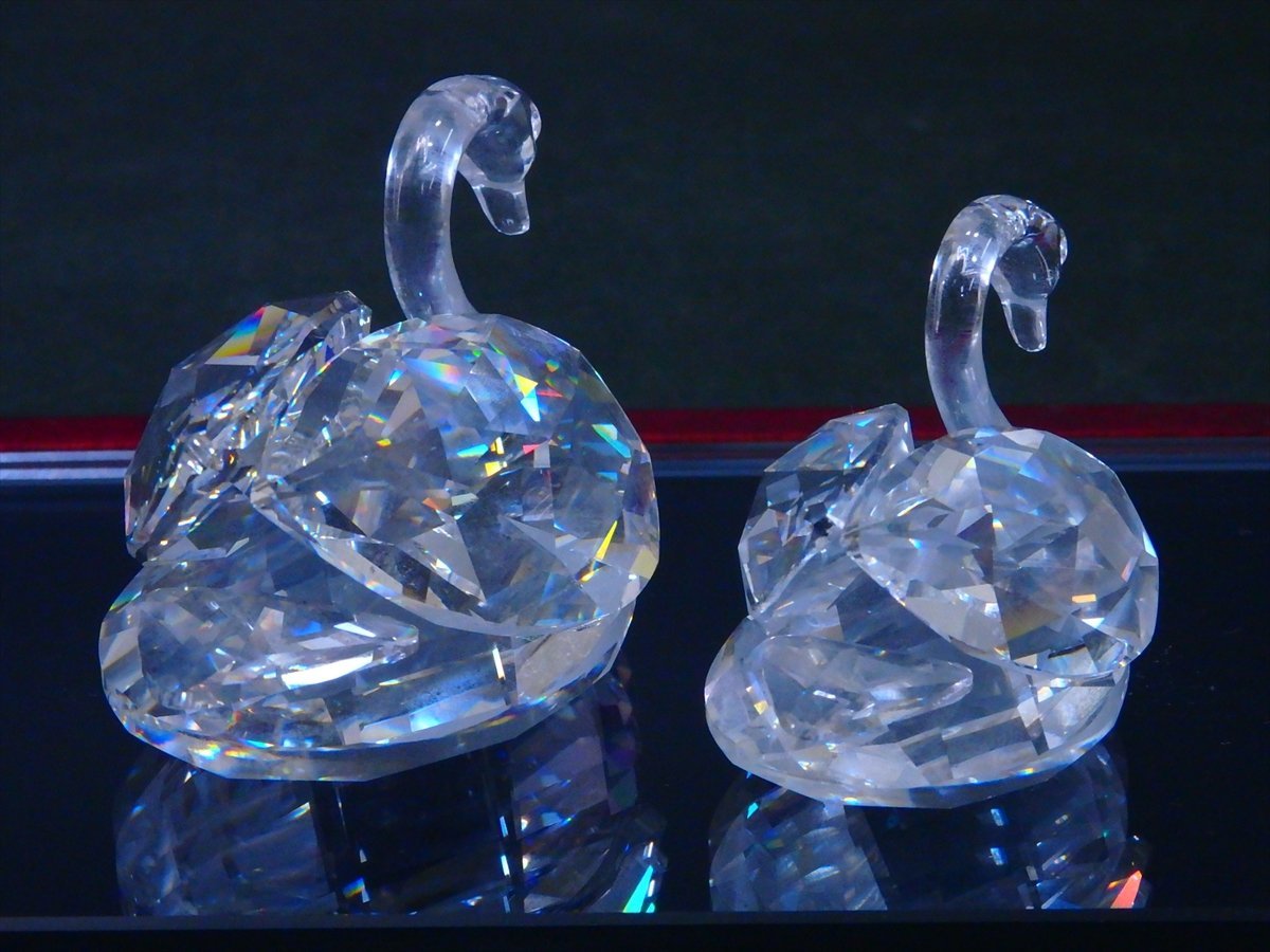 SWAROVSKI | スワロフスキー クリスタル スワン 置物 白鳥 安い商品を