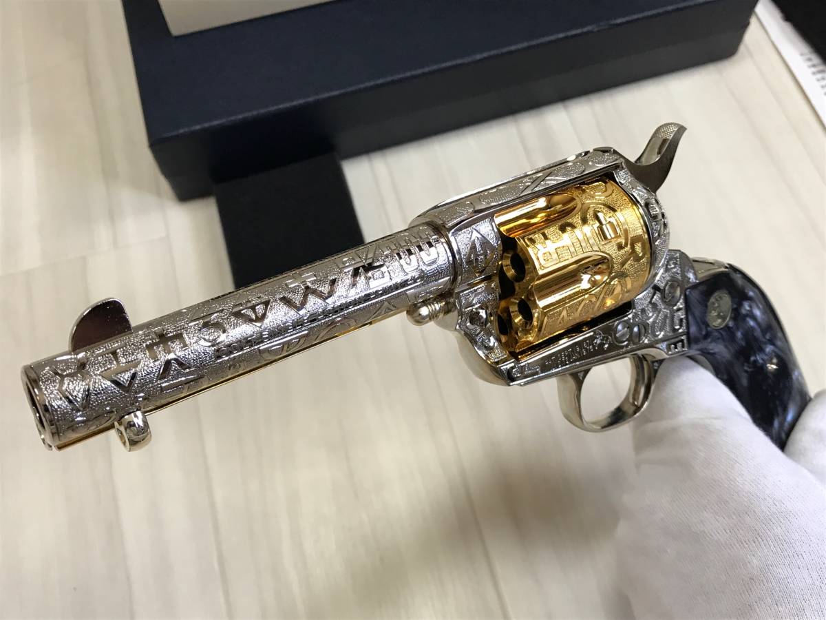タナカワークス　六研　エングレーブSAA ガスガン タナカ COLT SAA エングレーブ キャトルブランド ガスガン /六研 井浦