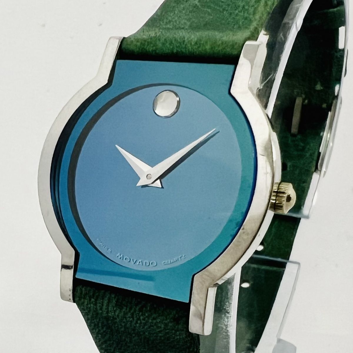 E815-81939-19【電池交換済み/稼働】 MOVADO モバード 30-90-820-G 18K 