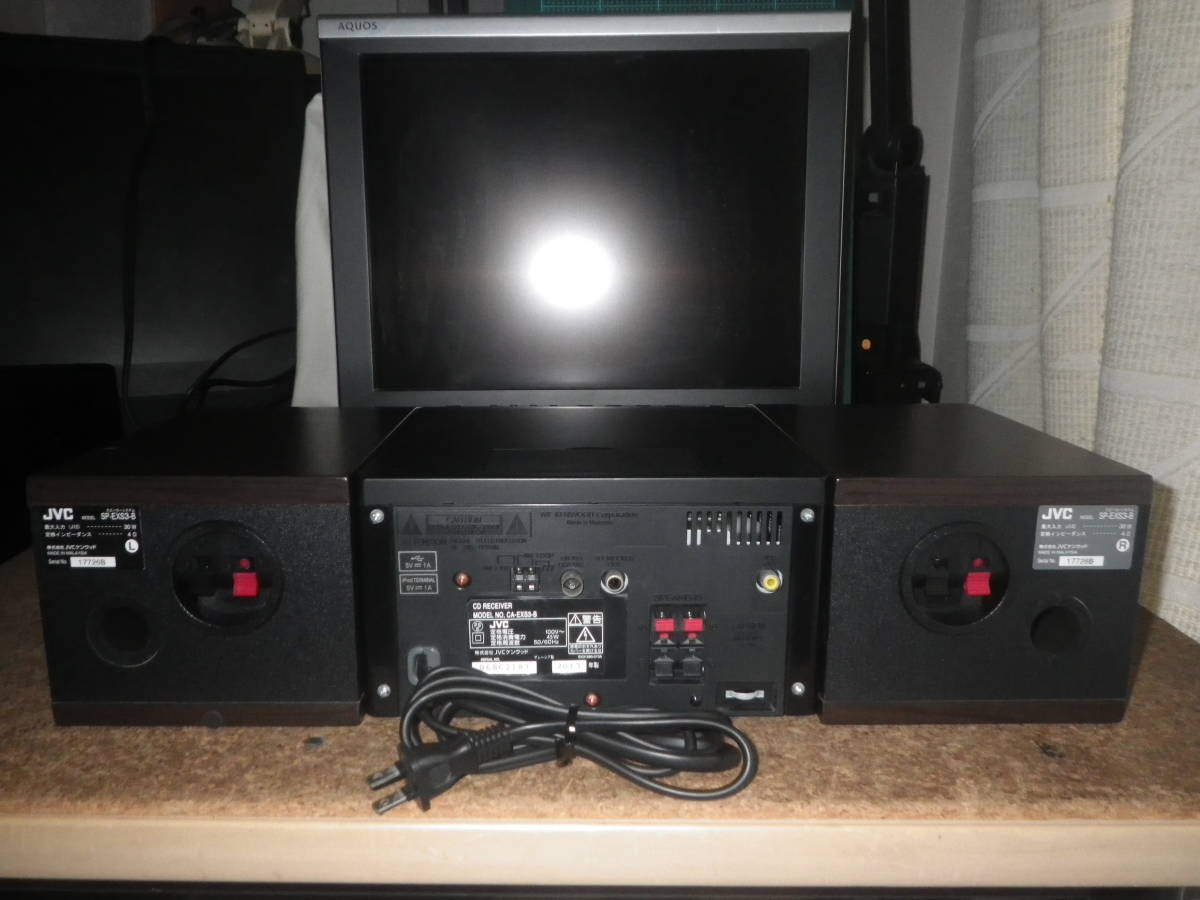 ジャンク】JVCケンウッド CA-EXS3-M ウッドスピーカー Amazon.co.jp