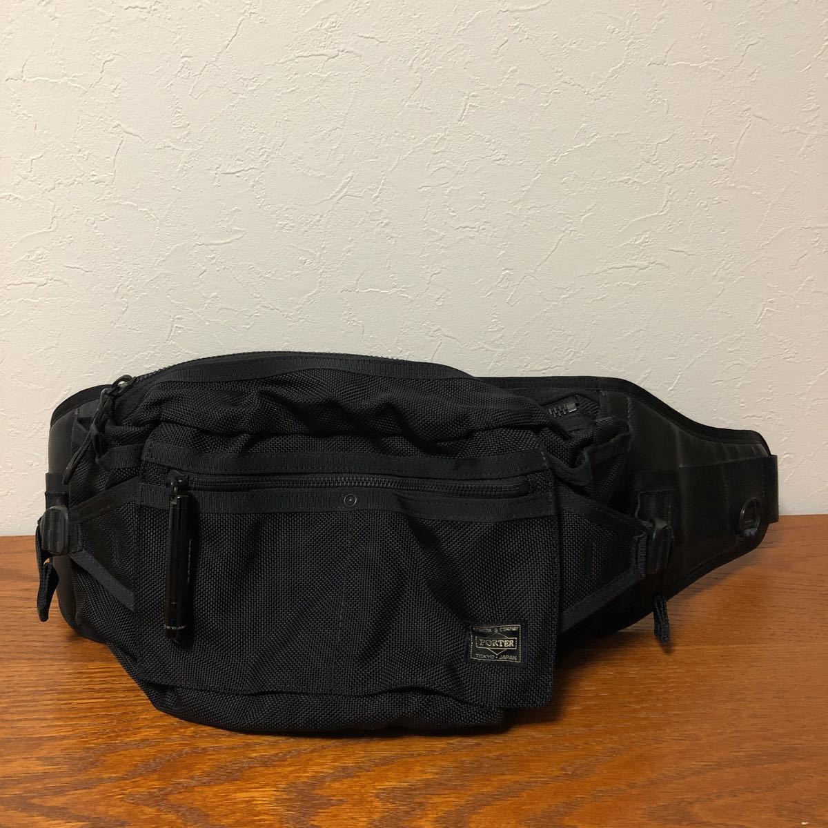 (k) 美品 PORTER HEAT ポーター ヒート ウエストバッグ 